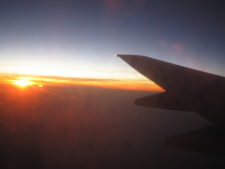 Plane Sunset