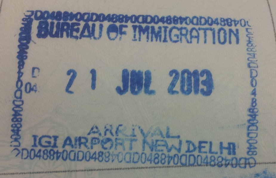 visa to india immigration stamp