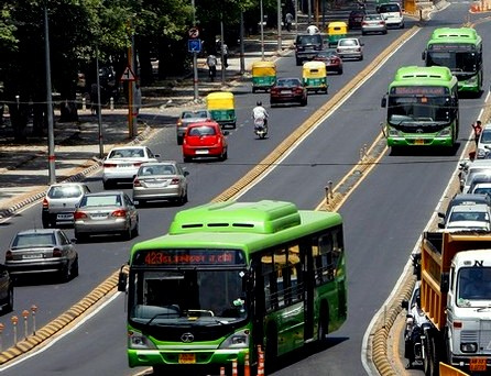 Modes of transport in Delhi, India