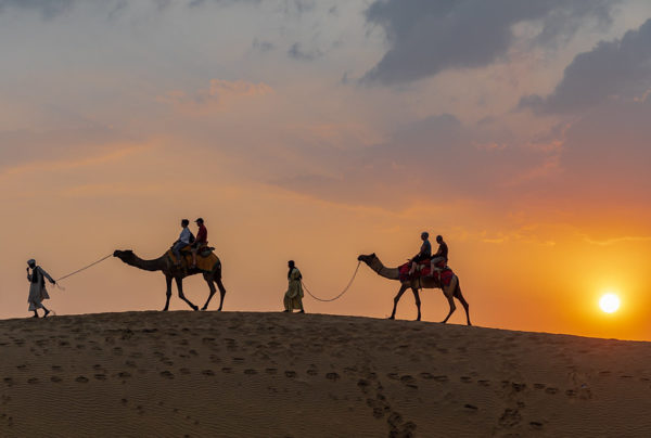 Sand dunes in Jasialmer