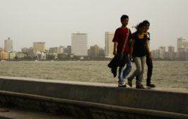 Mumbai marine drive, junge paare