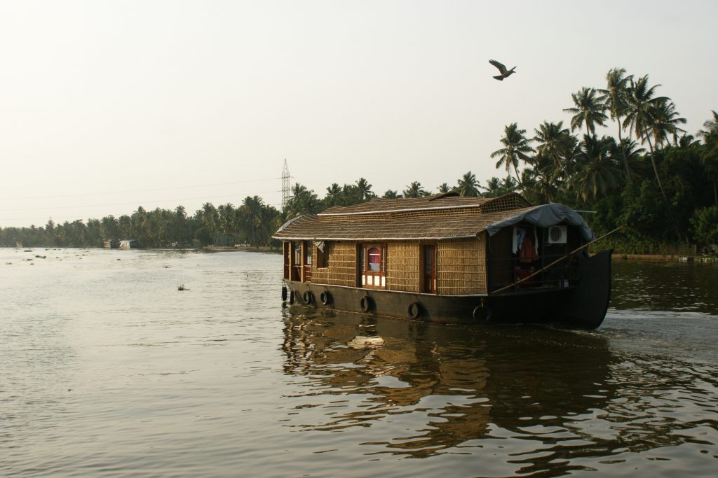 Boating in backwaters of Kerela 