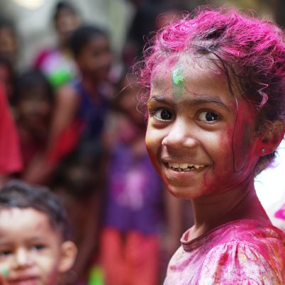 Beautiful smiling children of India