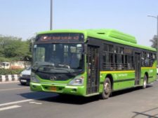 delhi bus, delhi green bus