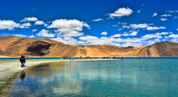 Tso Pangong, Lakes in India. Jammu Kashmir