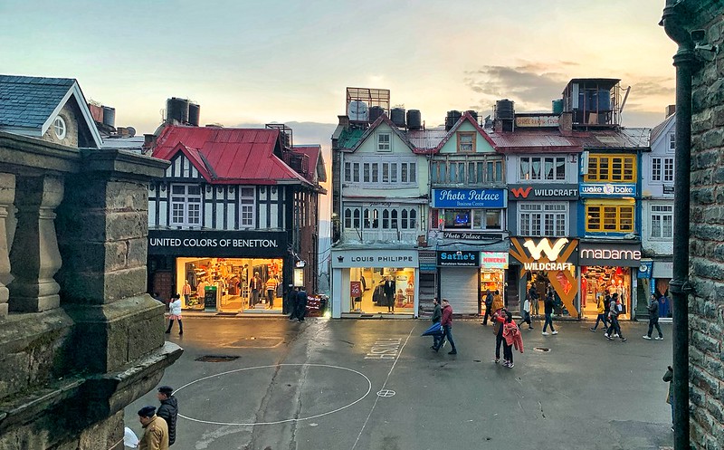 Mall road and shopping in shimla