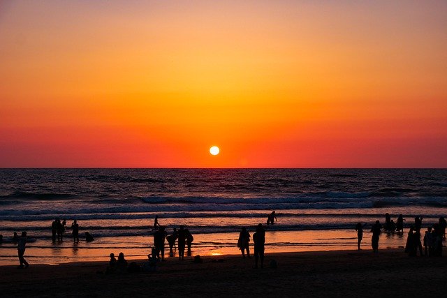 Sunset at Goa beach, things to do in India