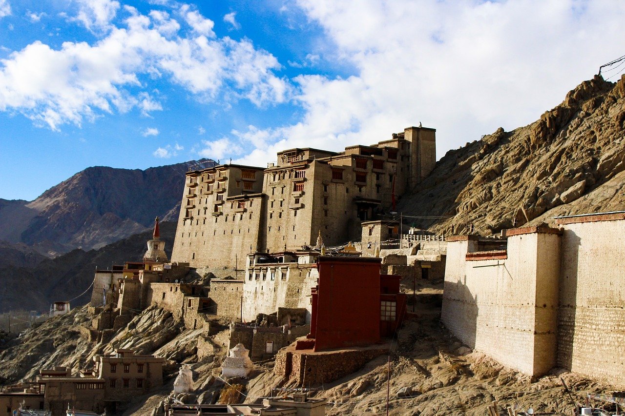 The royal Leh Palce in Ladakh